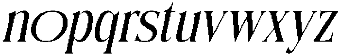 CS Romaine Italic otf (400) Font LOWERCASE