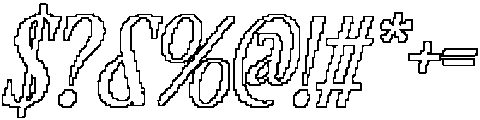 CS Romaine Pixel Outline otf (400) Font OTHER CHARS