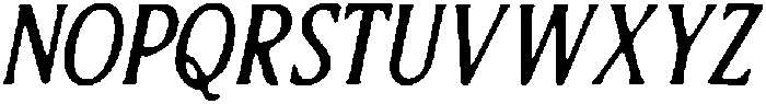 CS Rosetta Drawn Italic otf (400) Font UPPERCASE