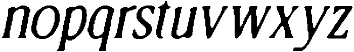 CS Rosetta Drawn Italic otf (400) Font LOWERCASE
