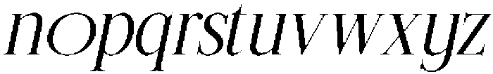 CS Rottage Italic otf (400) Font LOWERCASE