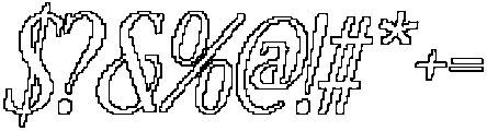 CS Rottage Pixel Outlline otf (400) Font OTHER CHARS