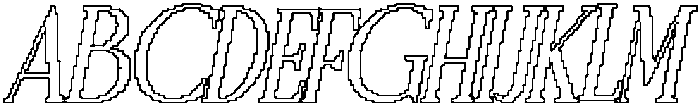 CS Rottage Pixel Outlline otf (400) Font