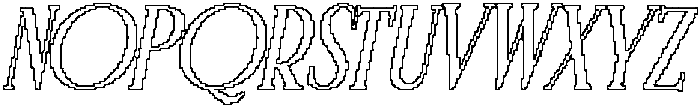CS Rottage Pixel Outlline otf (400) Font UPPERCASE