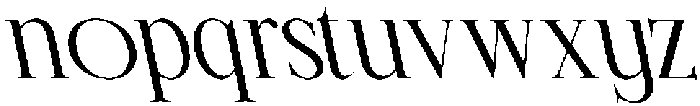 CS Rottage Reverse Italic otf (400) Font LOWERCASE