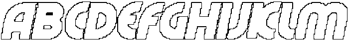 CS Rovian Pixel Outline otf (400) Font UPPERCASE