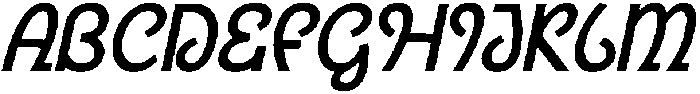 CS Rowdy Italic otf (400) Font UPPERCASE
