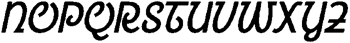 CS Rowdy Italic otf (400) Font UPPERCASE