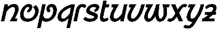 CS Rowdy Italic otf (400) Font LOWERCASE