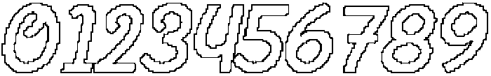 CS Rowdy Pixel Outline otf (400) Font OTHER CHARS