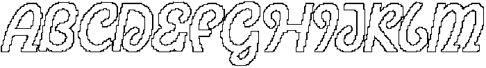 CS Rowdy Pixel Outline otf (400) Font