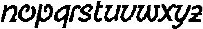 CS Rowdy Pixel Regular otf (400) Font LOWERCASE