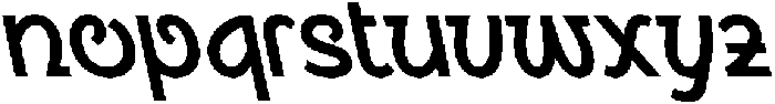 CS Rowdy Reverse Italic otf (400) Font LOWERCASE