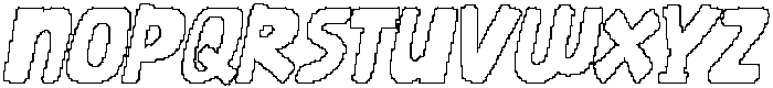 CS Roxby Pixel Outline otf (400) Font UPPERCASE