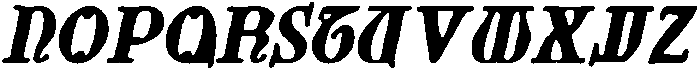 CS Rozena Drawn Italic otf (400) Font UPPERCASE