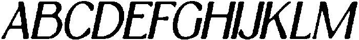 CS Rugbi Drawn Italic otf (400) Font UPPERCASE
