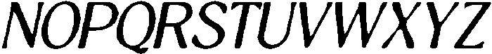 CS Rugbi Drawn Italic otf (400) Font UPPERCASE