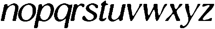 CS Rugbi Drawn Italic otf (400) Font LOWERCASE