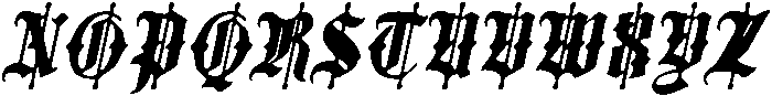 CS Ruslan Drawn Italic otf (400) Font UPPERCASE