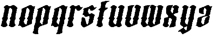 CS Ruslan Drawn Italic otf (400) Font LOWERCASE