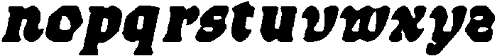 CS Ruston Drawn Italic otf (400) Font LOWERCASE