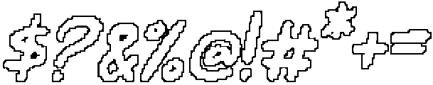 CS Sachie Pixel Outline otf (400) Font OTHER CHARS