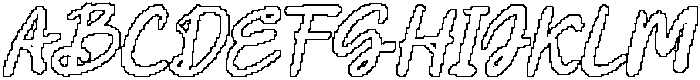CS Sachie Pixel Outline otf (400) Font UPPERCASE
