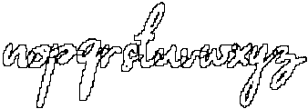 CS Sachie Pixel Outline otf (400) Font LOWERCASE