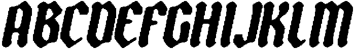 CS Salient Drawn Italic otf (400) Font UPPERCASE