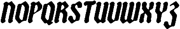 CS Salient Drawn Italic otf (400) Font UPPERCASE
