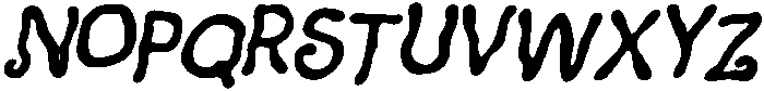 CS Salvager Drawn Italic otf (400) Font UPPERCASE