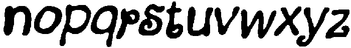 CS Salvager Drawn Italic otf (400) Font LOWERCASE