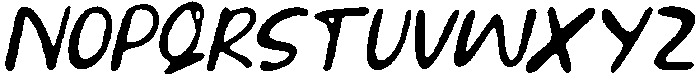 CS Sandra Drawn Italic otf (400) Font UPPERCASE