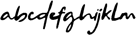 CS Sandra Drawn Italic otf (400) Font LOWERCASE