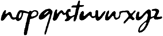 CS Sandra Drawn Italic otf (400) Font LOWERCASE
