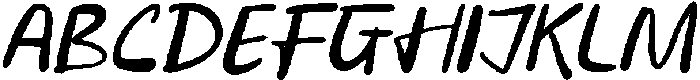 CS Sandra Italic otf (400) Font UPPERCASE