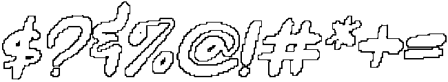 CS Sandra Pixel Outline otf (400) Font OTHER CHARS