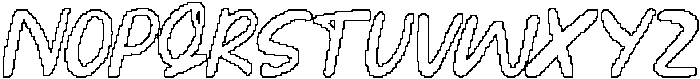 CS Sandra Pixel Outline otf (400) Font UPPERCASE
