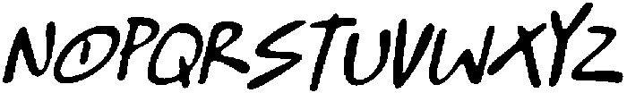 CS Sanford Drawn Italic otf (400) Font UPPERCASE