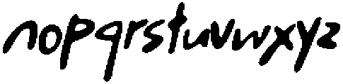 CS Sanford Drawn Italic otf (400) Font LOWERCASE