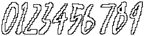 CS Sanford Pixel Outline otf (400) Font OTHER CHARS