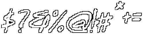 CS Sanford Pixel Outline otf (400) Font OTHER CHARS
