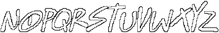 CS Sanford Pixel Outline otf (400) Font UPPERCASE
