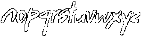 CS Sanford Pixel Outline otf (400) Font LOWERCASE