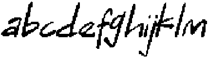 CS Sanford Pixel Regular otf (400) Font LOWERCASE