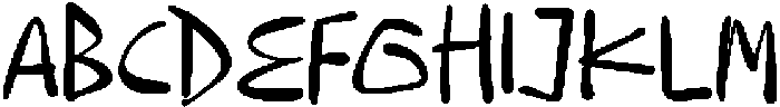 CS Sanford Regular otf (400) Font UPPERCASE
