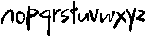 CS Sanford Regular otf (400) Font LOWERCASE