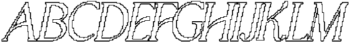 CS Sargent Pixel Outline otf (400) Font