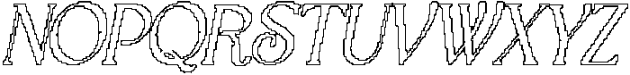 CS Sargent Pixel Outline otf (400) Font UPPERCASE