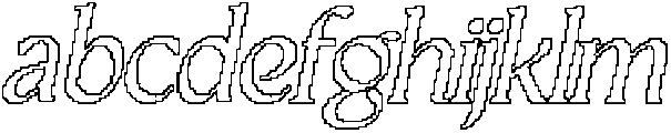 CS Sargent Pixel Outline otf (400) Font LOWERCASE